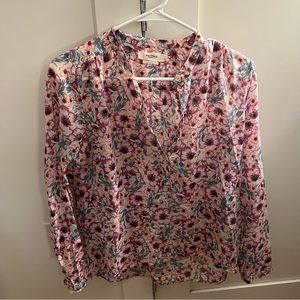 Isabel marant etoile purple and blue floral shirt, 34
